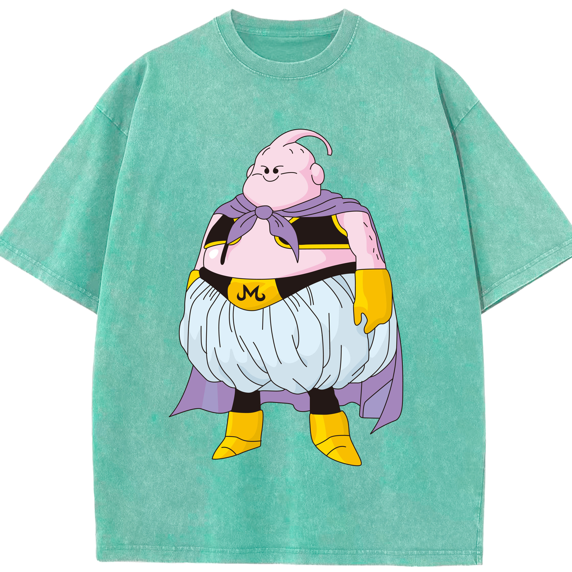 ドラゴンボール 魔人ブウ DRAGON BALL Majin Buu 綿100% ヴィンテージ風 半袖Tシャツ（フロントプリント）